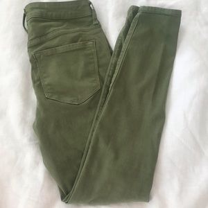 Olive green Rockstar jeans